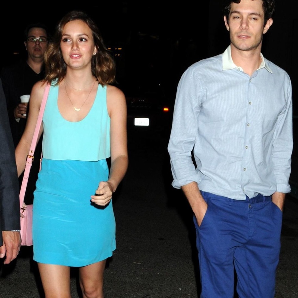 Alexander Wang Two Toned Blue Silk Minidress Sz 8